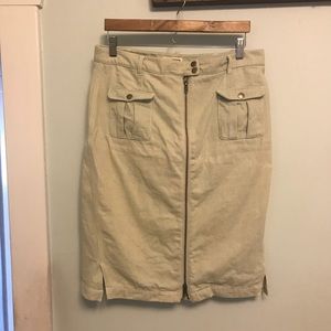 High Waisted Jean Skirt